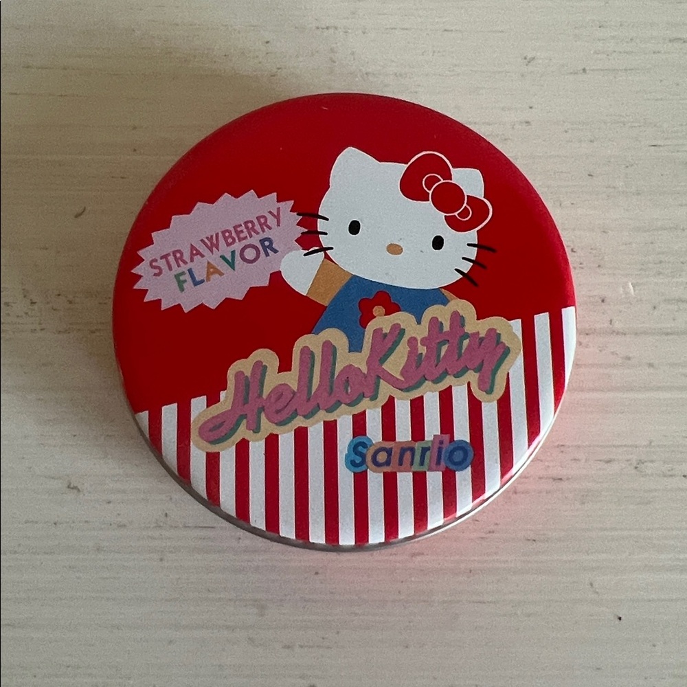 1996 Sanrio Hello Kitty Red and White Tin